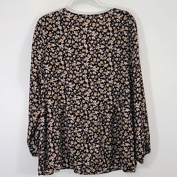 *NWT* MOA MOA Women's Long Sleeve Floral Peplum Top, size 2X - Picture 8 of 8